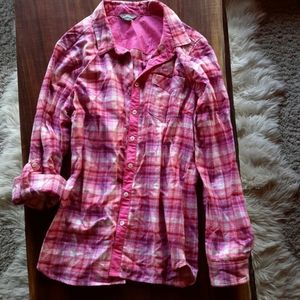 Eddie Bauer pink flannel